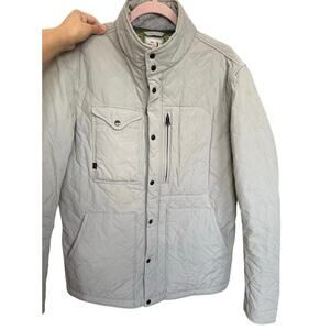 Relwen Quilted Insulated Tanker Jacket Stone Gray Size Medium